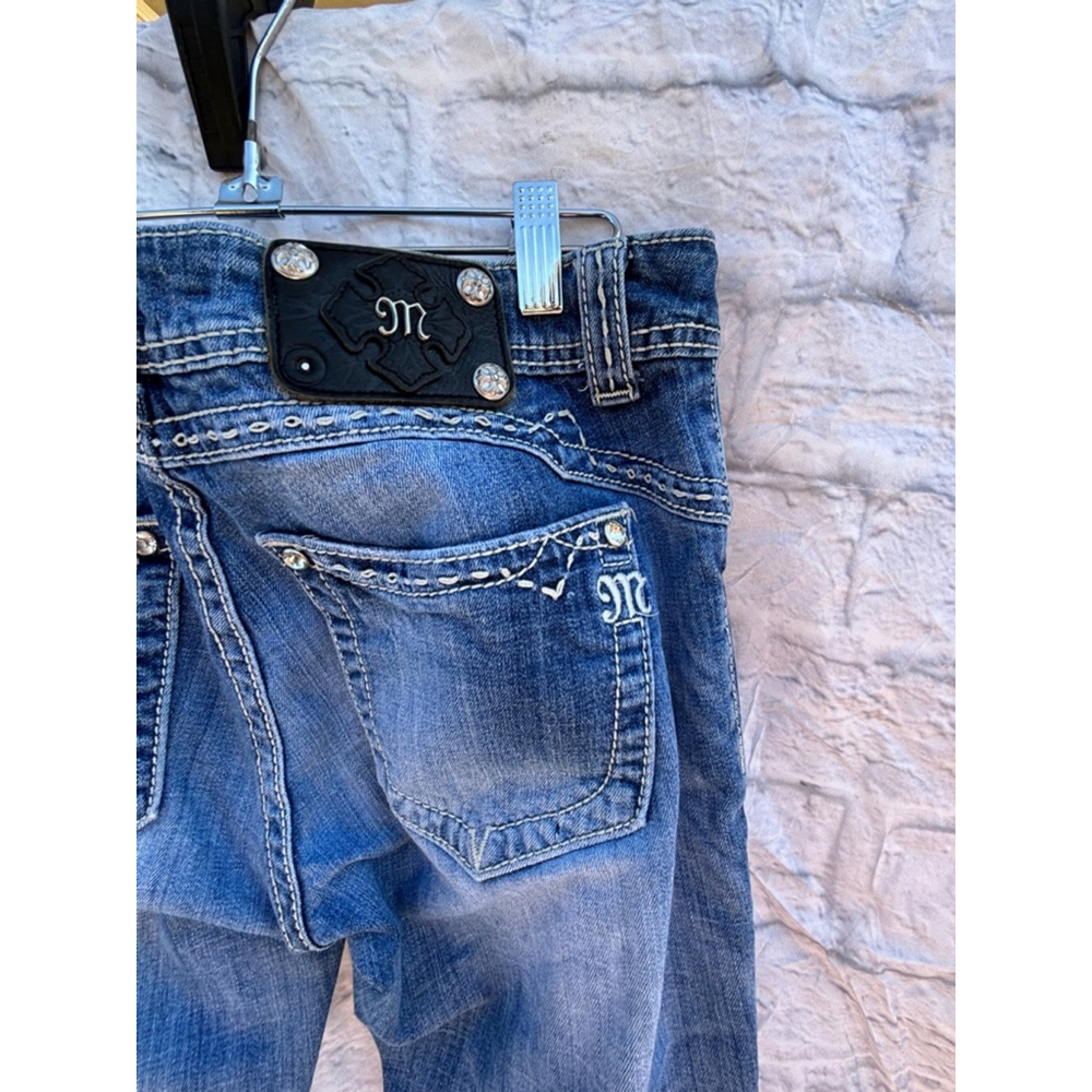 Y2K style Women's Miss Me Blue Jeans Boot Cut Size 32 style JW5310B3Q - Picture 7 of 11